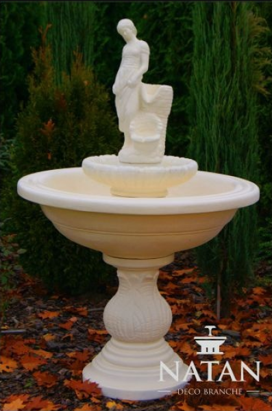 Zierbrunnen Springbrunnen Skulptur Brunnen Deko Garten Fontaine Teich Neu 151cm